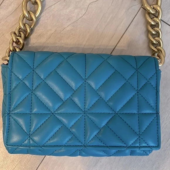 ZARA Quilted Chain Shoulder Bag - Picture 2 of 11
